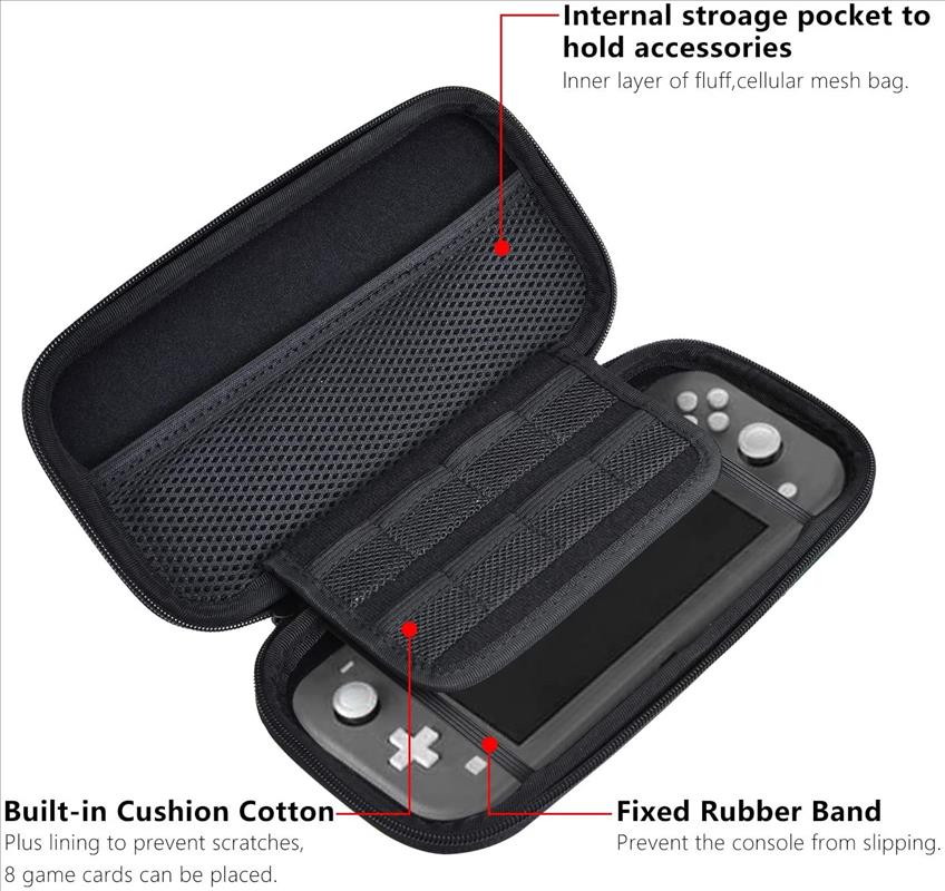 Waterproof Travel Hard Shell Portable Customisable Switch Lite Case Bags For Nintendo Case